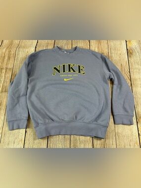 Nike Sportswear Girls Youth Oversized Lavender Purple Oversized Sweatshirt Small
